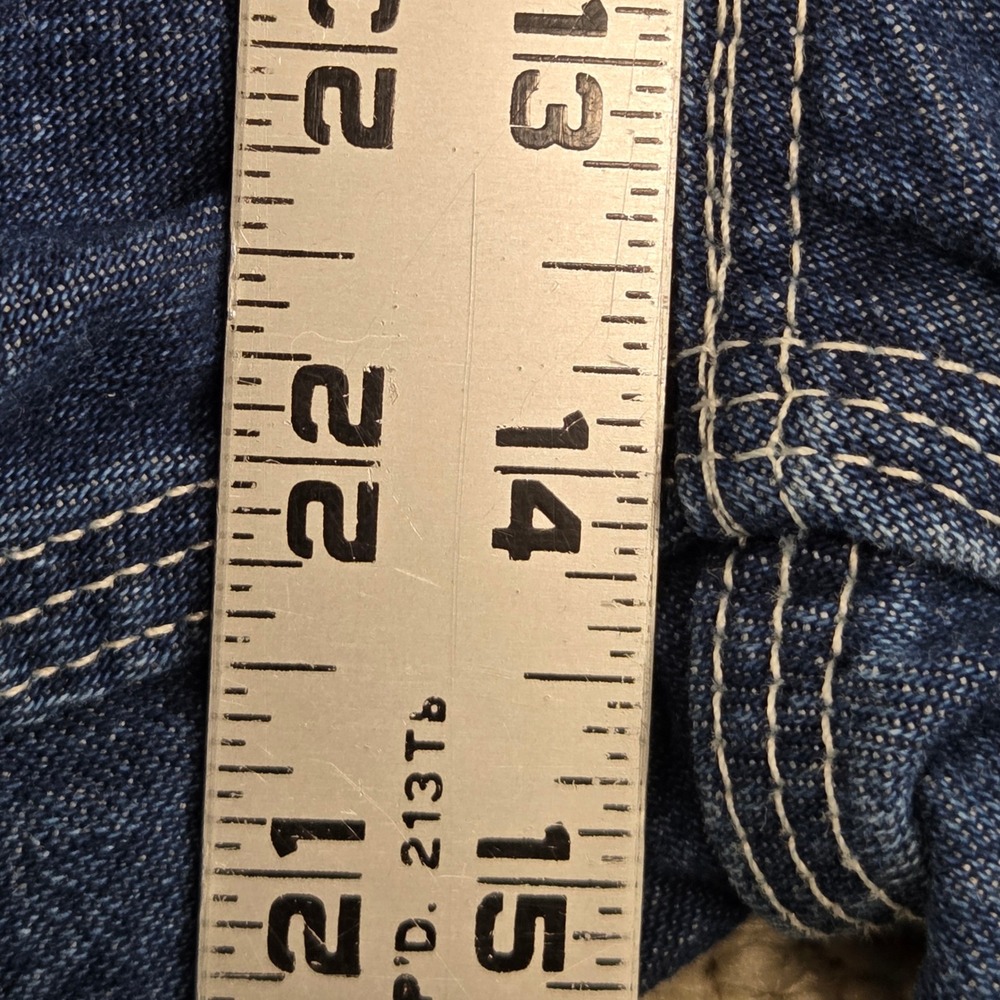 NEW Carhartt B13 DST Loose Original Fit Work Dungaree Jeans Blue Mens 40x32 - Picture 8 of 9